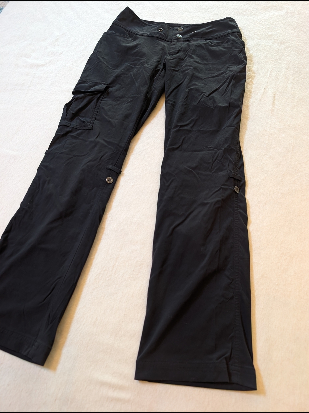 Black Cargo Yoga Pants